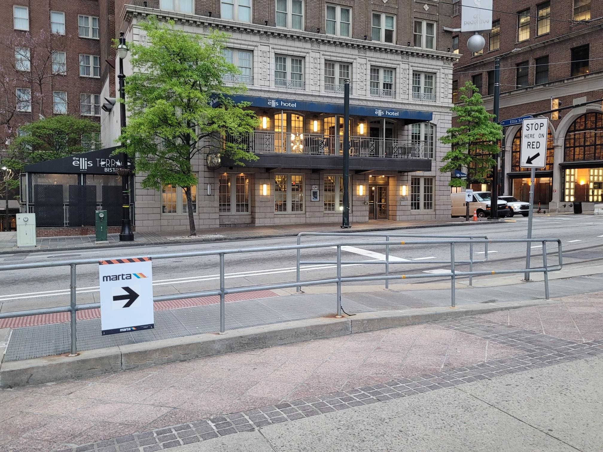 Signage on Peachtree Center